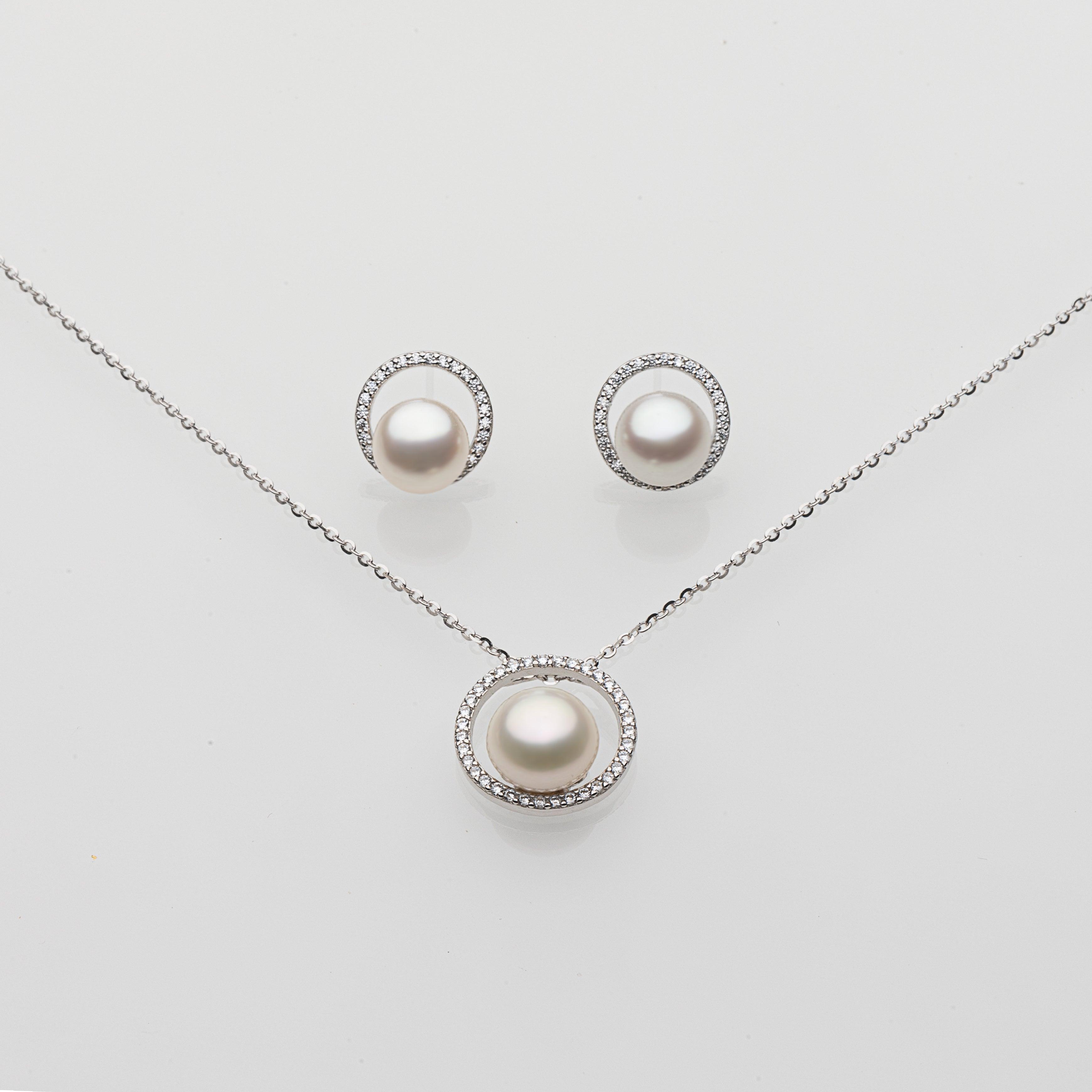 Angelaqpearl， pearl necklace， pearl pendant