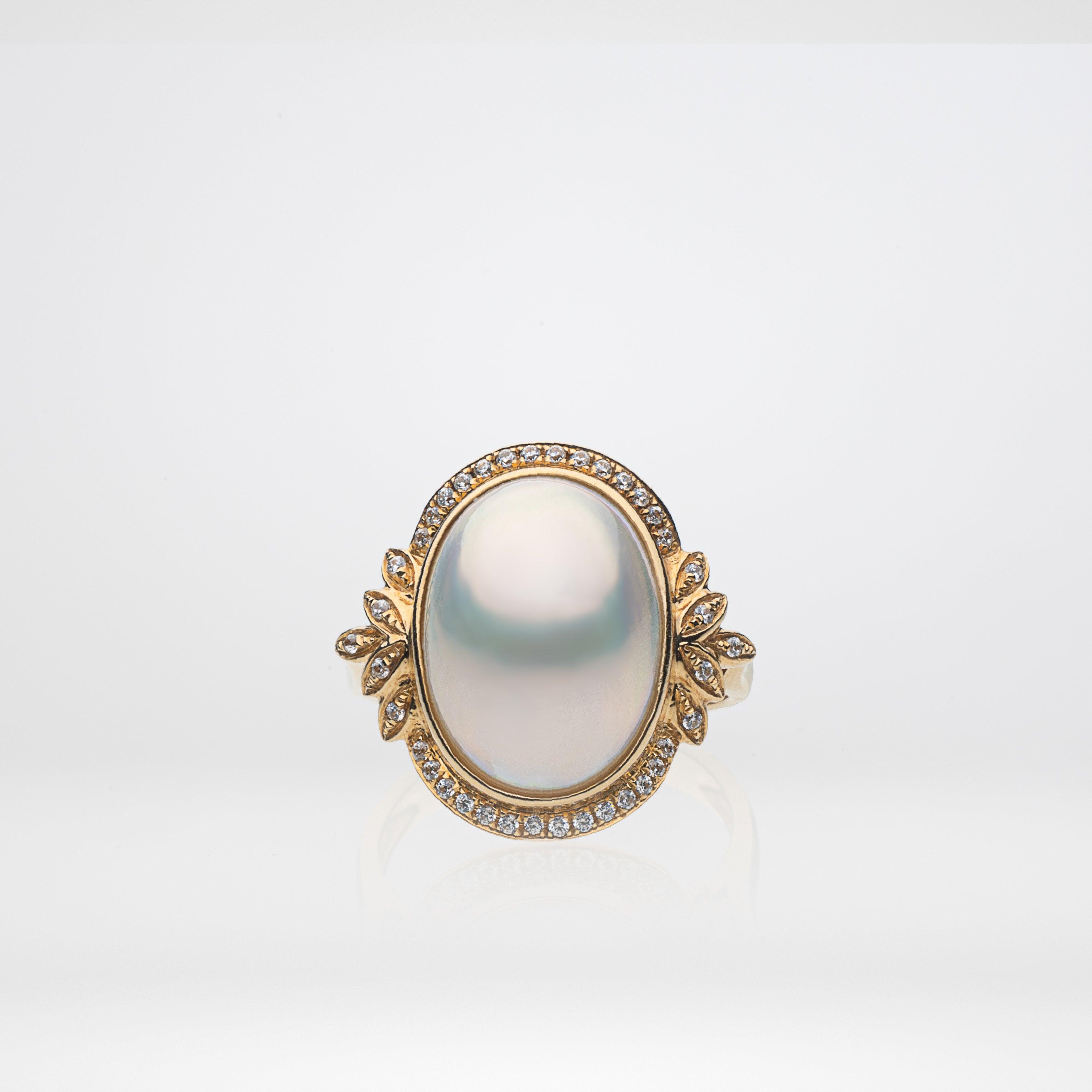 AngelaQ pearl jewelry, pearl ring