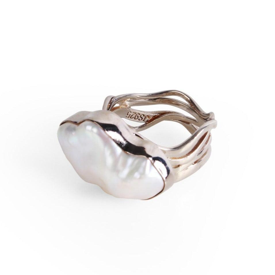 AngelaQ pearl jewelry, pearl ring