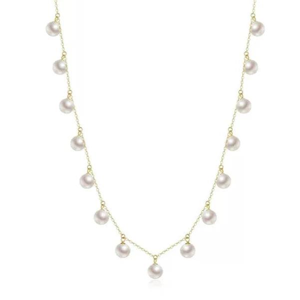 Angelaqpearl， pearl rope necklace， pearl pendant