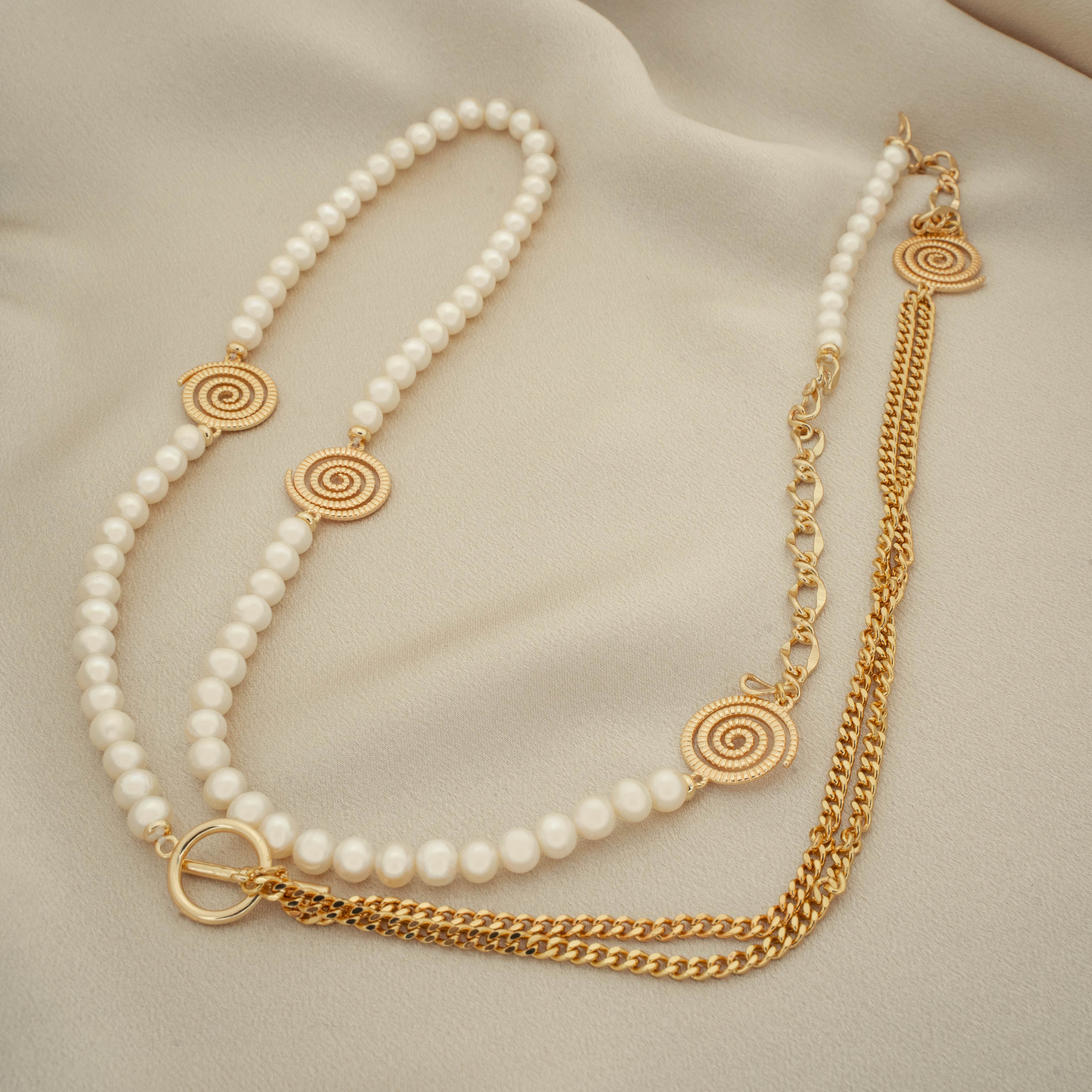 Angelaqpearl， pearl rope necklace， pearl pendant